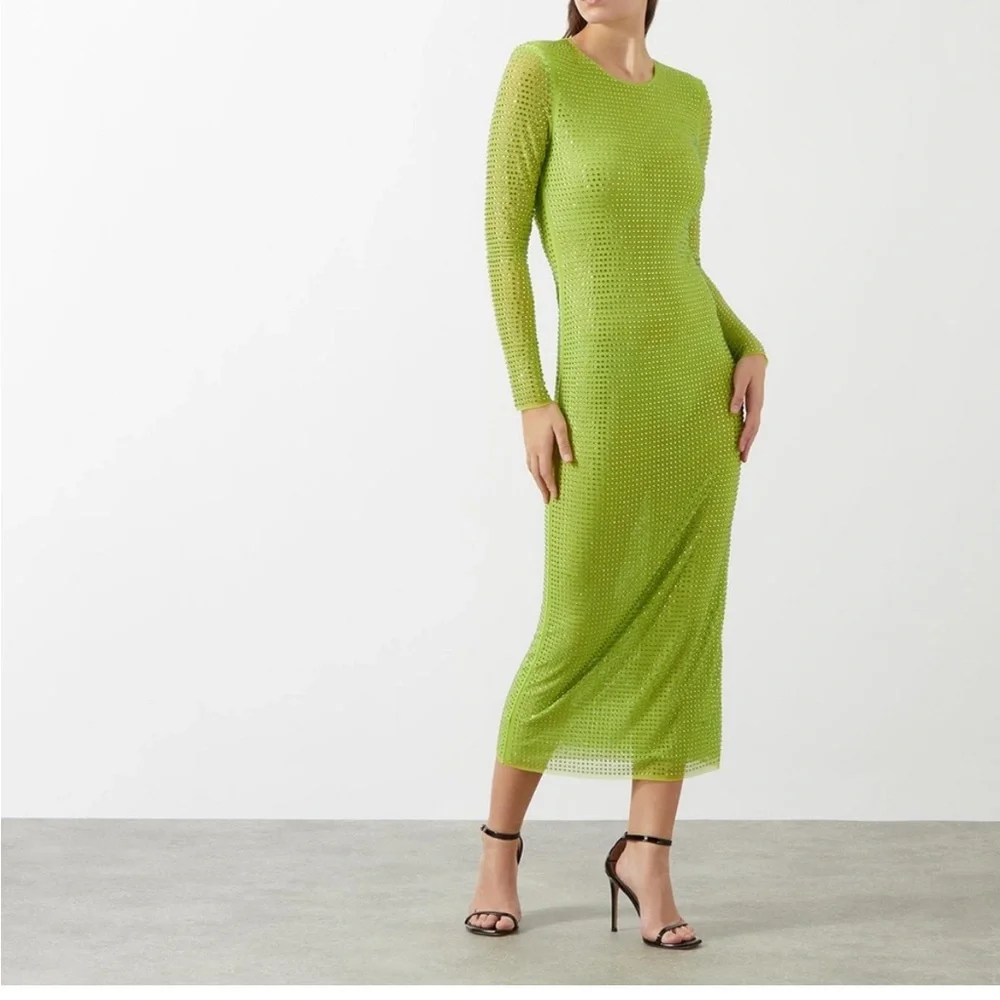 Self Portrait GG Crystal-Embellished Midi Dress NWT! - Picture 8 of 12